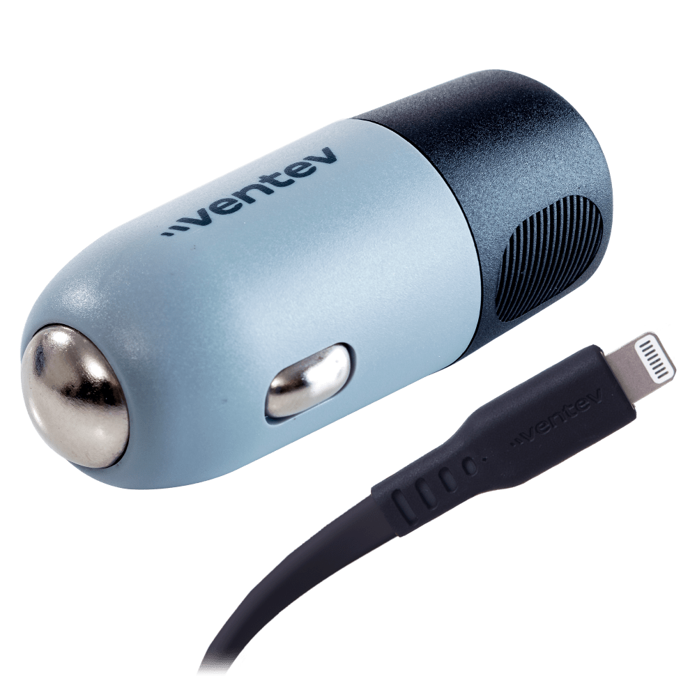 Ventev 20W USB C PD Car Charger and C to Apple Lightning Cable by Ventev