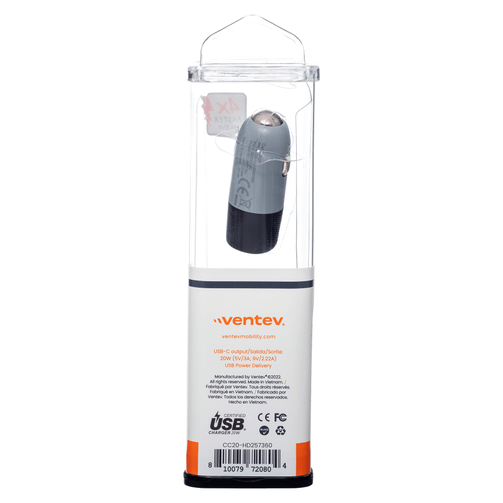 Ventev 20W USB-C PD Car Charger by Ventev