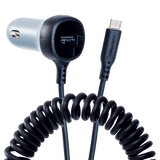 Ventev 12W USB A Car Charger w/ attached 15W USB C Cord by Ventev