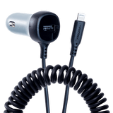 Ventev 12W USB A Car Charger w/ attached 15W LTG Cord by Ventev