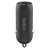 Belkin Boost Charge USB C Car Charger 20W and USB C to Apple Lightning Cable 4ft by Belkin