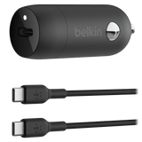 Belkin 30W PD Car Charger with PPS and USB C to USB C Cable 1m by Belkin