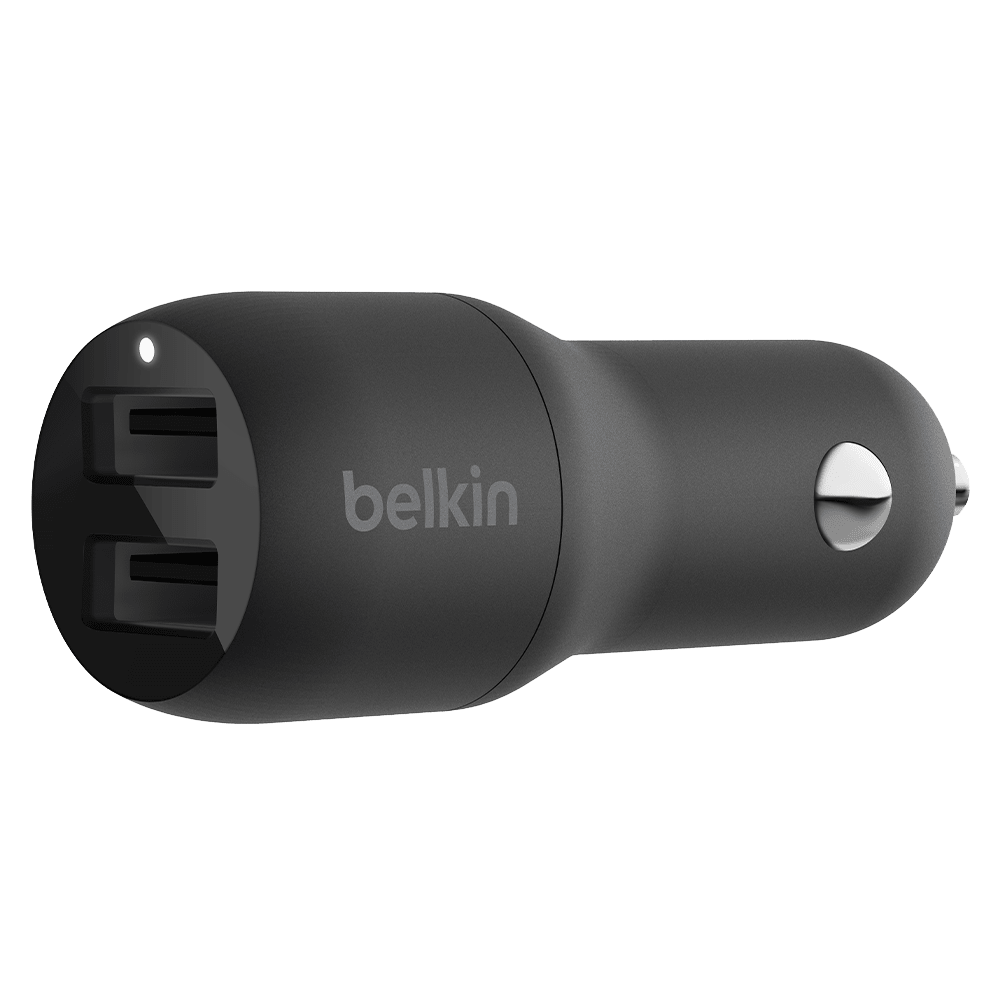 Belkin Dual Port USB A Car Charger 24W by Belkin