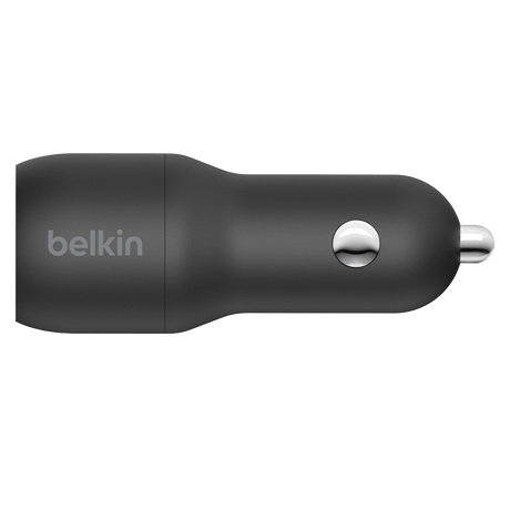 Belkin Dual Port USB A Car Charger 24W by Belkin