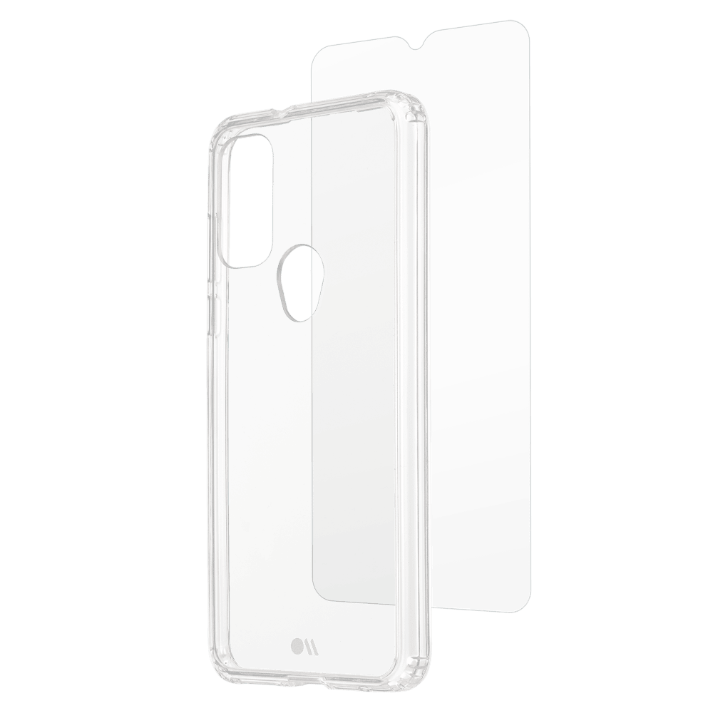 Case-Mate Protection Pack Tough Case and Glass Screen Protector for Motorola Moto G Pure by Case-Mate