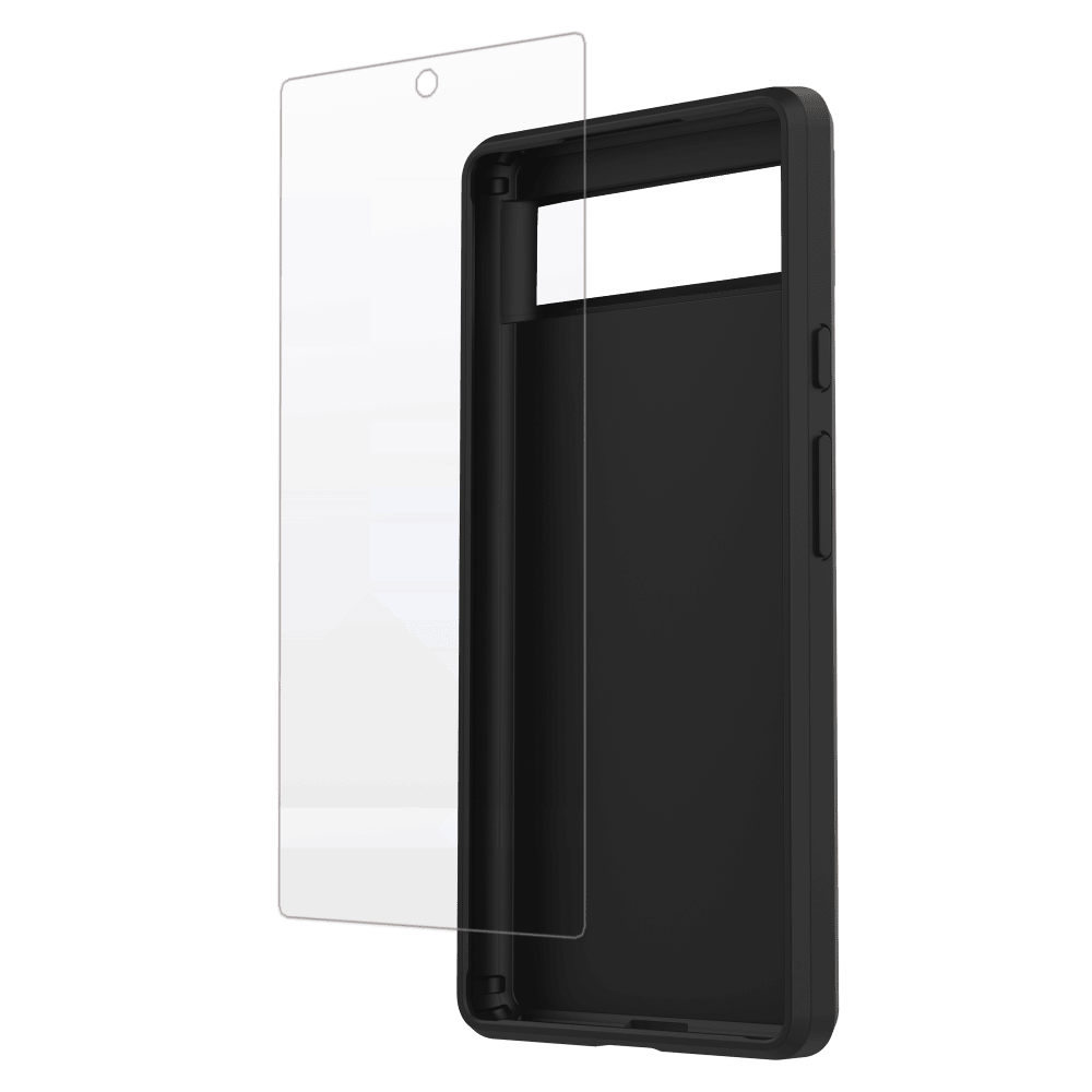 Case-Mate Protection Pack Tough Case and Glass Screen Protector for Google Pixel 6a Black by Case-Mate