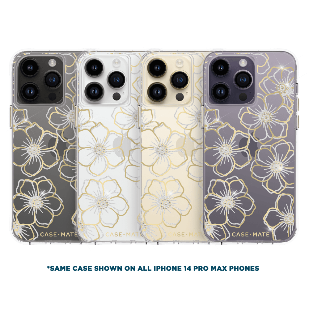 Case-Mate Floral Gems Case for Apple iPhone 14 Pro Max by Case-Mate