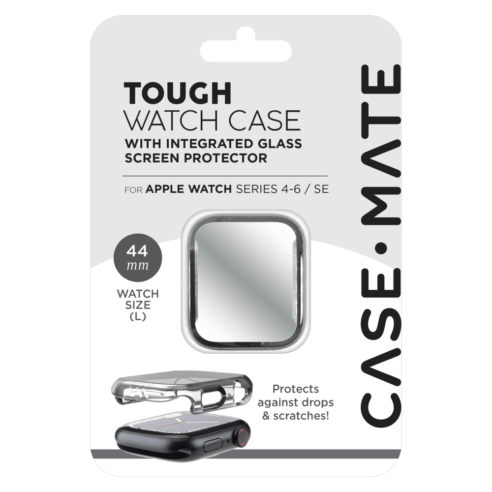 Case-Mate Tough Case with Integrated Glass Screen Protector for Apple Watch 44mm by Case-Mate