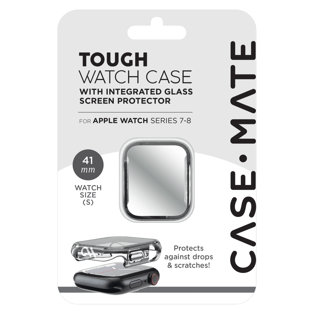 Case-Mate Tough Case with Integrated Glass Screen Protector for Apple Watch 41mm by Case-Mate