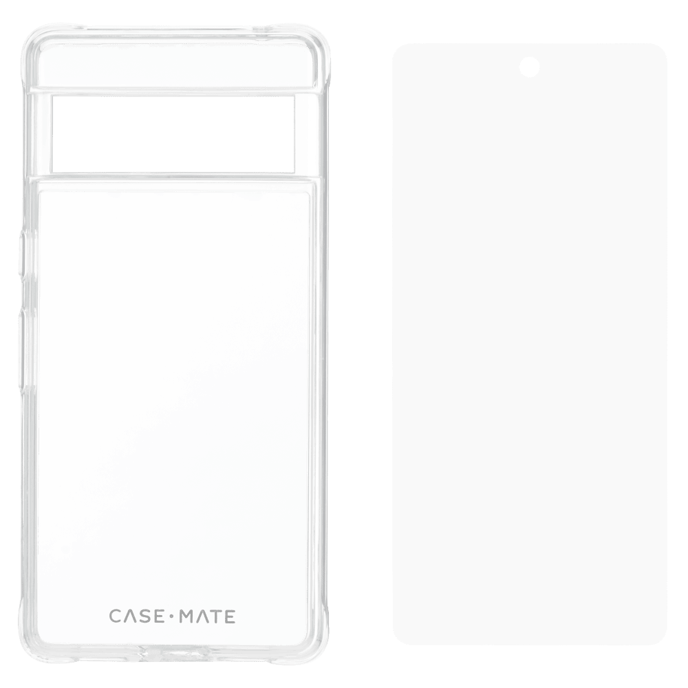 Case-Mate Protection Pack Tough Case and Glass Screen Protector for Google Pixel 7a by Case-Mate