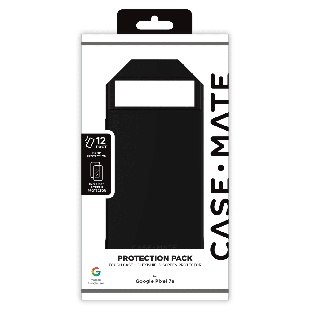 Case-Mate Protection Pack Tough Case and Glass Screen Protector for Google Pixel 7a by Case-Mate