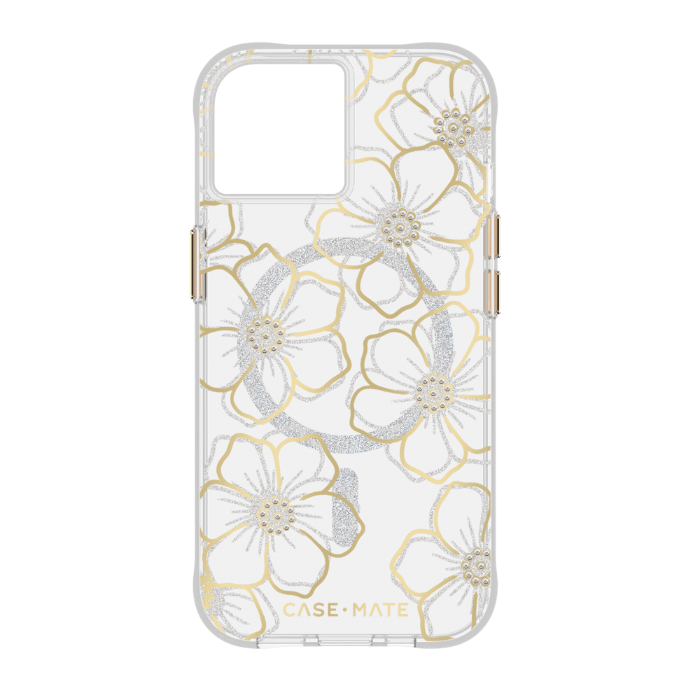 Case-Mate Floral Gems MagSafe Case for Apple iPhone 15 / iPhone 14 / iPhone 13 by Case-Mate