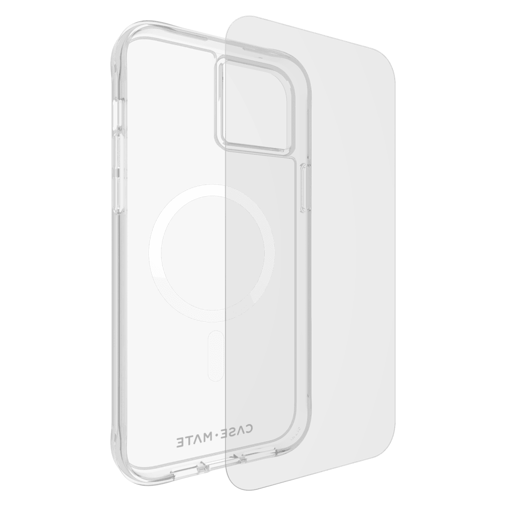 Case-Mate Protection Pack Tough Case and Glass Screen Protector for Apple iPhone 15 Plus by Case-Mate