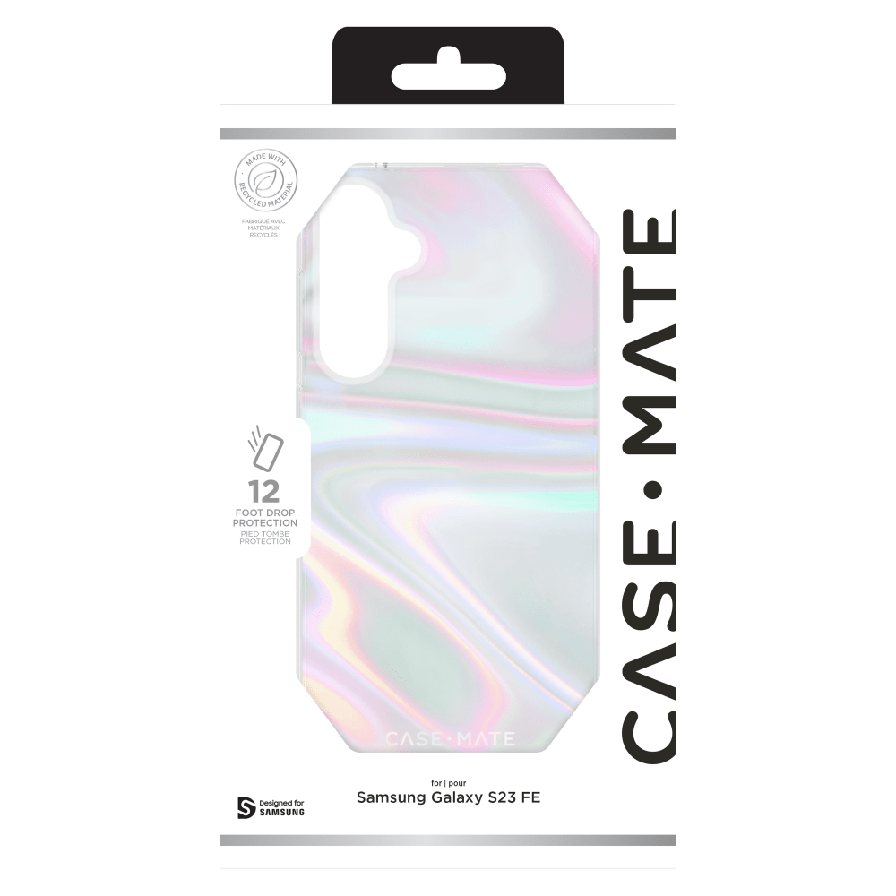 Case-Mate Soap Bubble Case with MicroPel for Samsung Galaxy S23 FE by Case-Mate