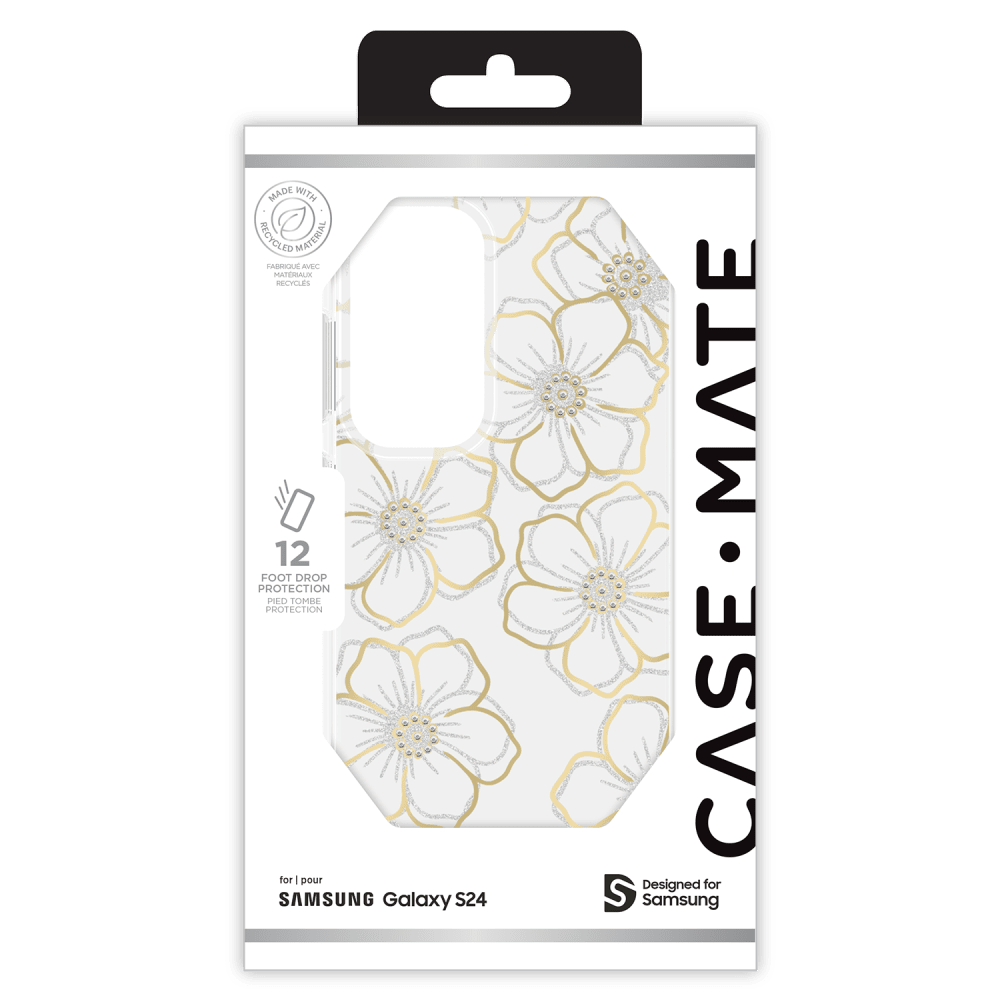 Case-Mate Floral Gems Case for Samsung Galaxy S24 by Case-Mate