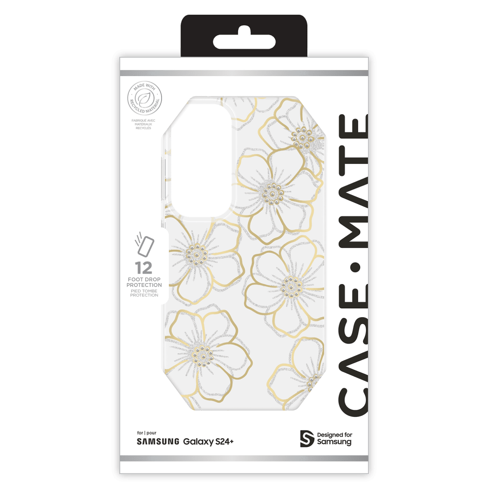 Case-Mate Floral Gems Case for Samsung Galaxy S24 Plus by Case-Mate