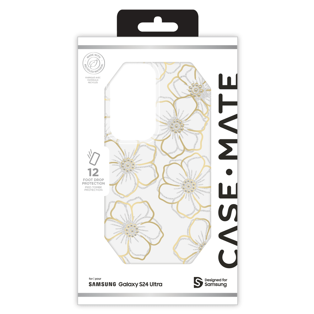 Case-Mate Floral Gems Case for Samsung Galaxy S24 Ultra by Case-Mate