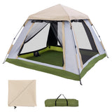 2-4 Person Instant Pop-up Camping Tent with Removable Rainfly