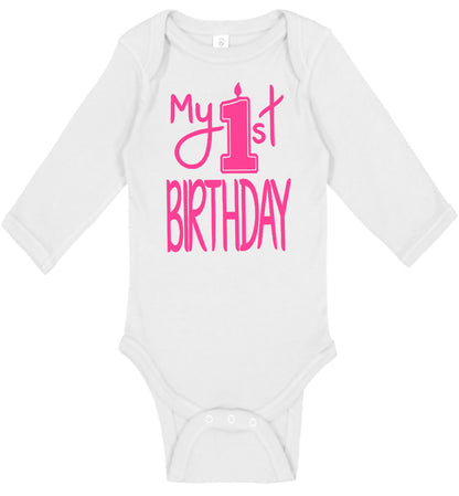 My 1st Birthday Onesies & Bodysuits Long-Sleeve