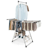 Clothes Drying Rack with 6-Level Adjustable Height