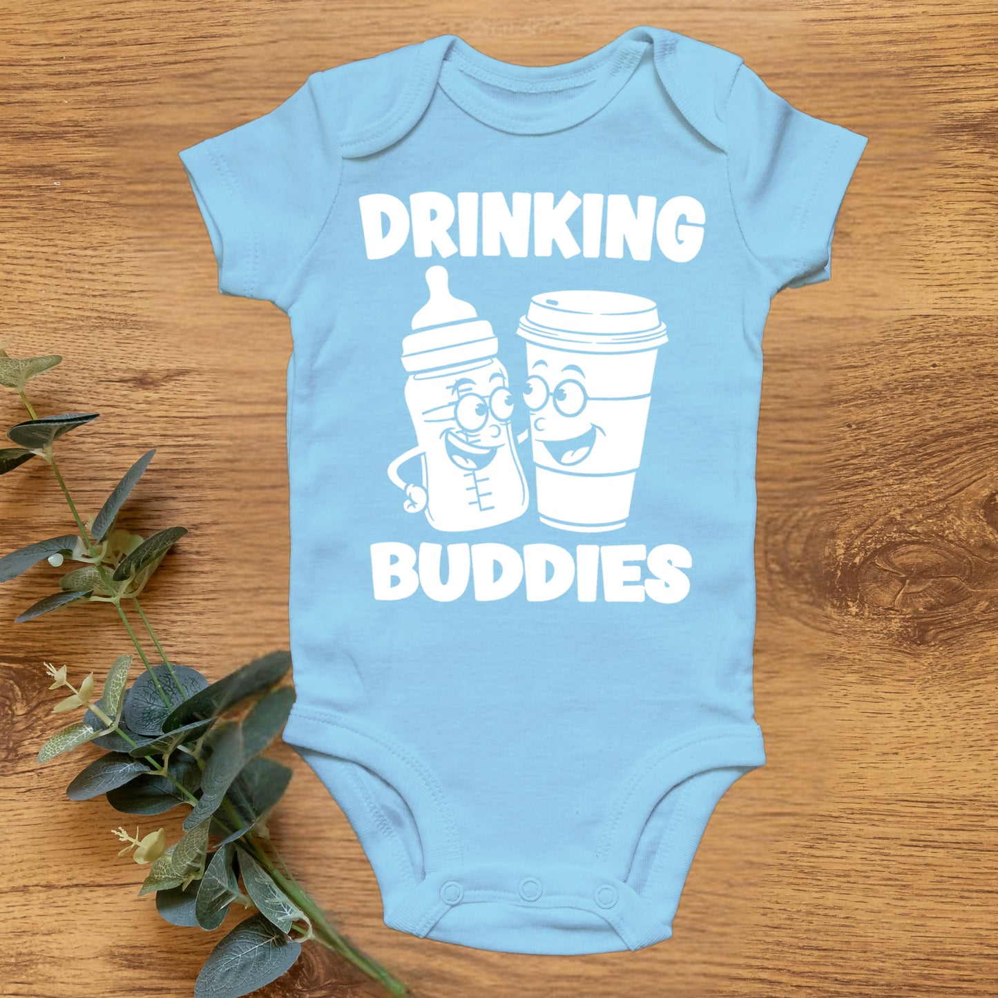 New Drinking Buddies Coffee Onesies & Bodysuits