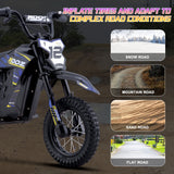 MotoTec 36v 300w (HP122E) Electric Dirt Bike Blue