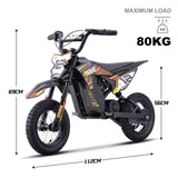 MotoTec 36v 300w (HP122E) Electric Dirt Bike Orange