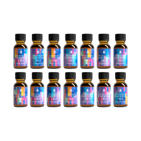 14 Pack Aromatherapy Essential Oil Gift Set by Pursonic