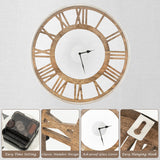 16 / 20 Inch Silent Wall Clock with Classic Frame and Classic Roman Number-16 Inch