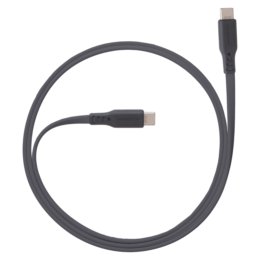 Ventev Chargesync Flat USB C to USB C Cable 3.3ft by Ventev