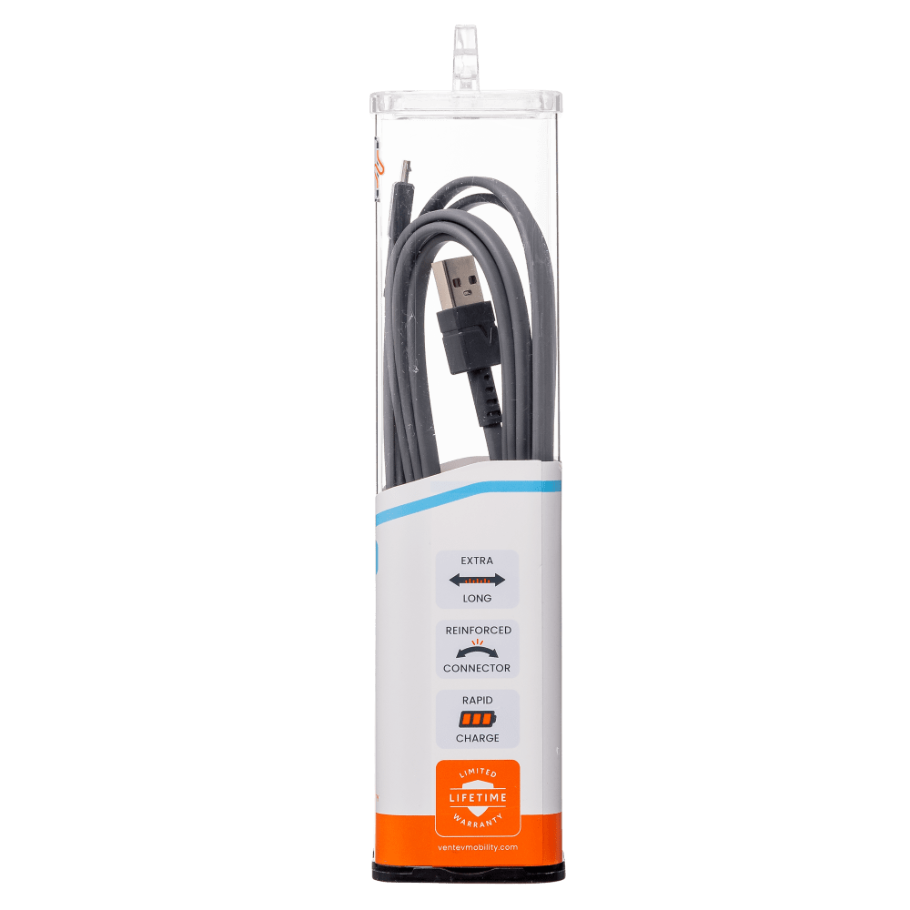 Ventev Chargesync Flat USB A to Micro Cable 6ft by Ventev