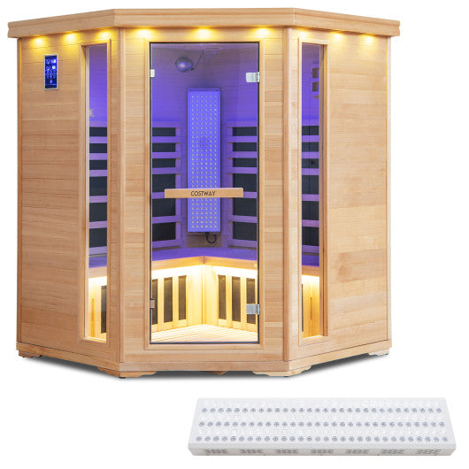 3-5 People Far Infrared Wooden Sauna Room for Home