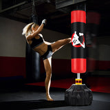 70 Inch Freestanding Punching Bag with Fillable Base 12 Suction Cups and Shock Absorbers