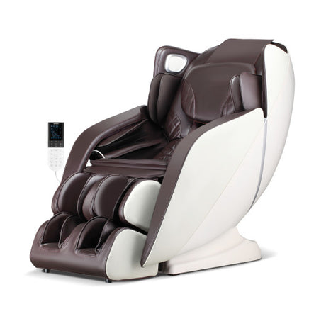 Provox 27-Comfort Full Body Massage Chair with SL Track Airbags Heating-Brown