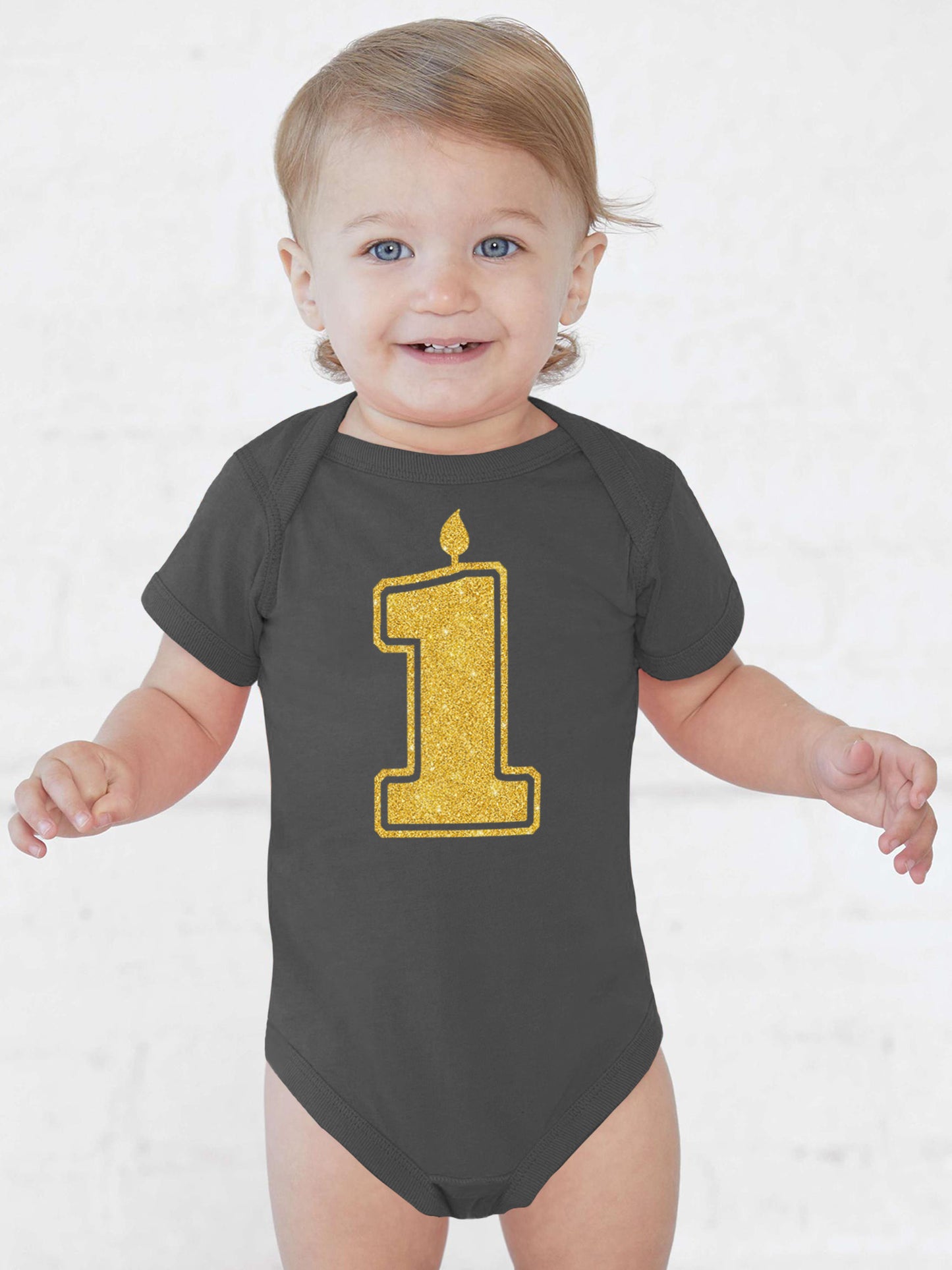 1 Gold First Birthday Onesies & Bodysuits