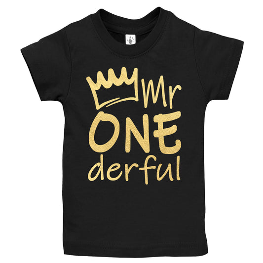 Mr Onederful 1st Birthday Shirts