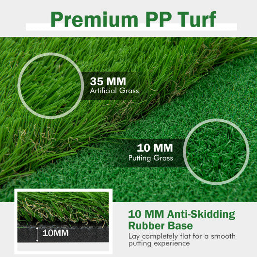 Golf Putting Green with Realistic Artificial Grass Turf-L