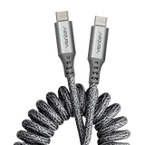 Ventev Chargesync Helix Coiled USB C to USB Type C Cable 3ft by Ventev