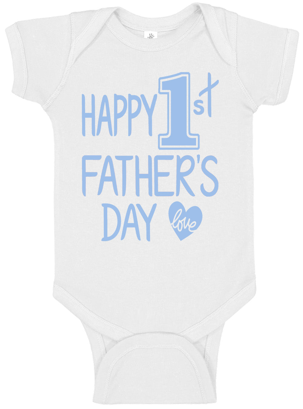 Happy 1st Father's Day Onesies & Bodysuits