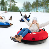 40" Inflatable Snow Sled for Kids and Adults-Red