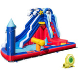 6-In-1 Inflatable Water Park with 735W Blower