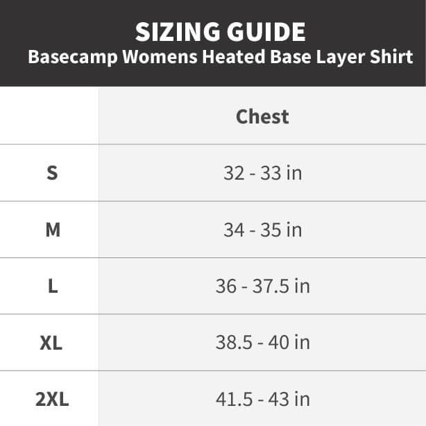Basecamp Womens Heated Base Layer Shirt by Gobi Heat