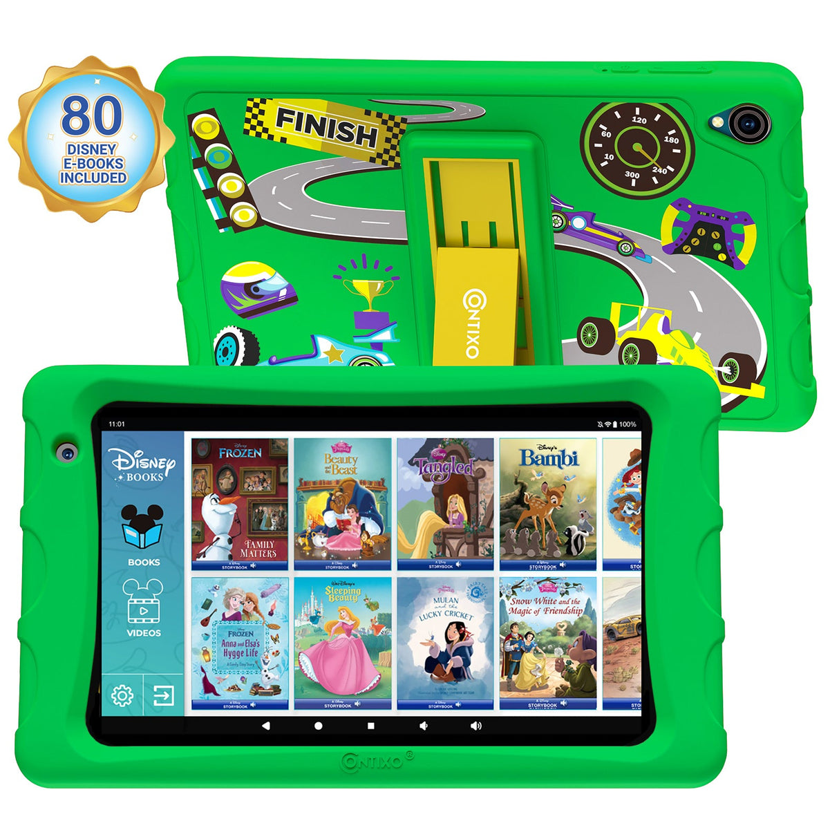 Contixo K80 8-Inch Kids Tablet Featuring 80 Disney eBooks - 2GB + 64GB by Contixo