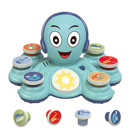 Contixo Baby Piano Toy - Octopus Musical Toy with 6 Keyboards, Ages 6-24 Months, Blue by Contixo