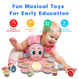 Contixo Baby Piano Toy - Octopus Musical Toy with 6 Keyboards, Ages 6-24 Months, Pink by Contixo