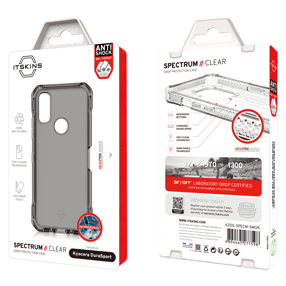 ITSkins Spectrum Clear Case for Kyocera DuraSport 5G UW by ITSkins