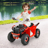 Kids Ride on ATV 4 Wheeler Quad Toy Car with Direction Control-Red