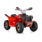 Kids Ride on ATV 4 Wheeler Quad Toy Car with Direction Control-Red