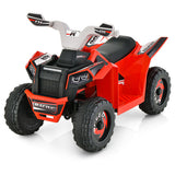 Kids Ride on ATV 4 Wheeler Quad Toy Car with Direction Control-Red