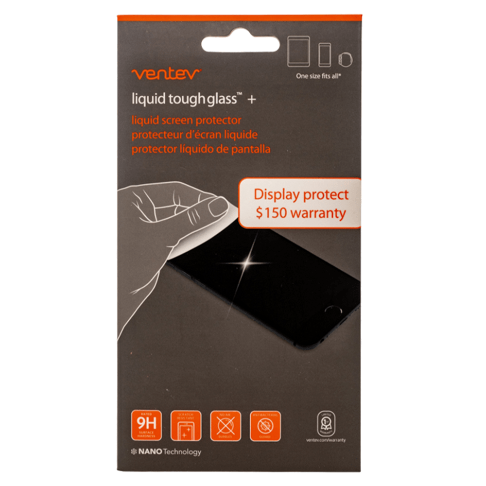 Ventev liquid toughglass plus Screen Protection $150 by Ventev